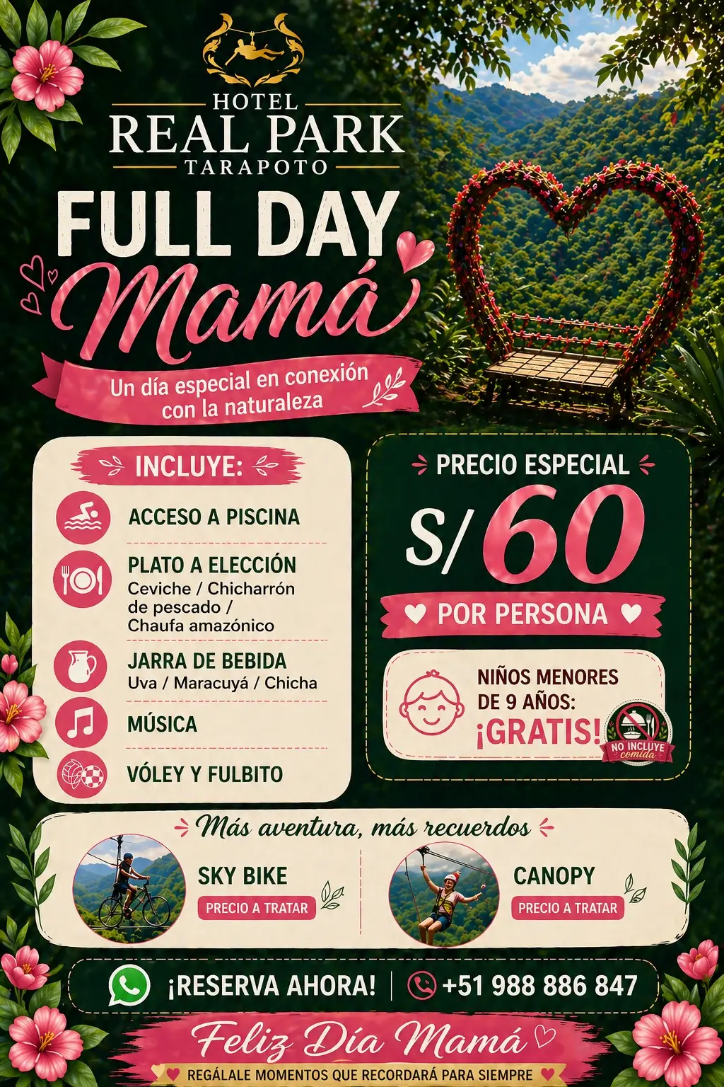 Paquete Full Day Mam&Atilde;&iexcl;